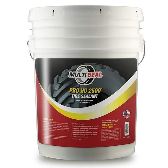 MULTI SEAL PRO HD 2500 - Notre Scellant pour Pneus de Qualité Industrielle, Conçu pour un Usage Industriel et Agricole Intensif, Seau de 5 Gallons
