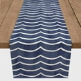 thumbnail image 3 of Creative Products Light Navy Soft Waves 16x72 Poly Twill Table Runner, 3 of 3