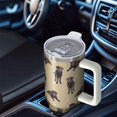 thumbnail image 6 of OBREWU Cute Labrador Tumbler with Handle and Lid,Cute Labrador 40oz Double Wall Vacuum Insulated Tumbler,Cups Gift for Women and Men, 6 of 7