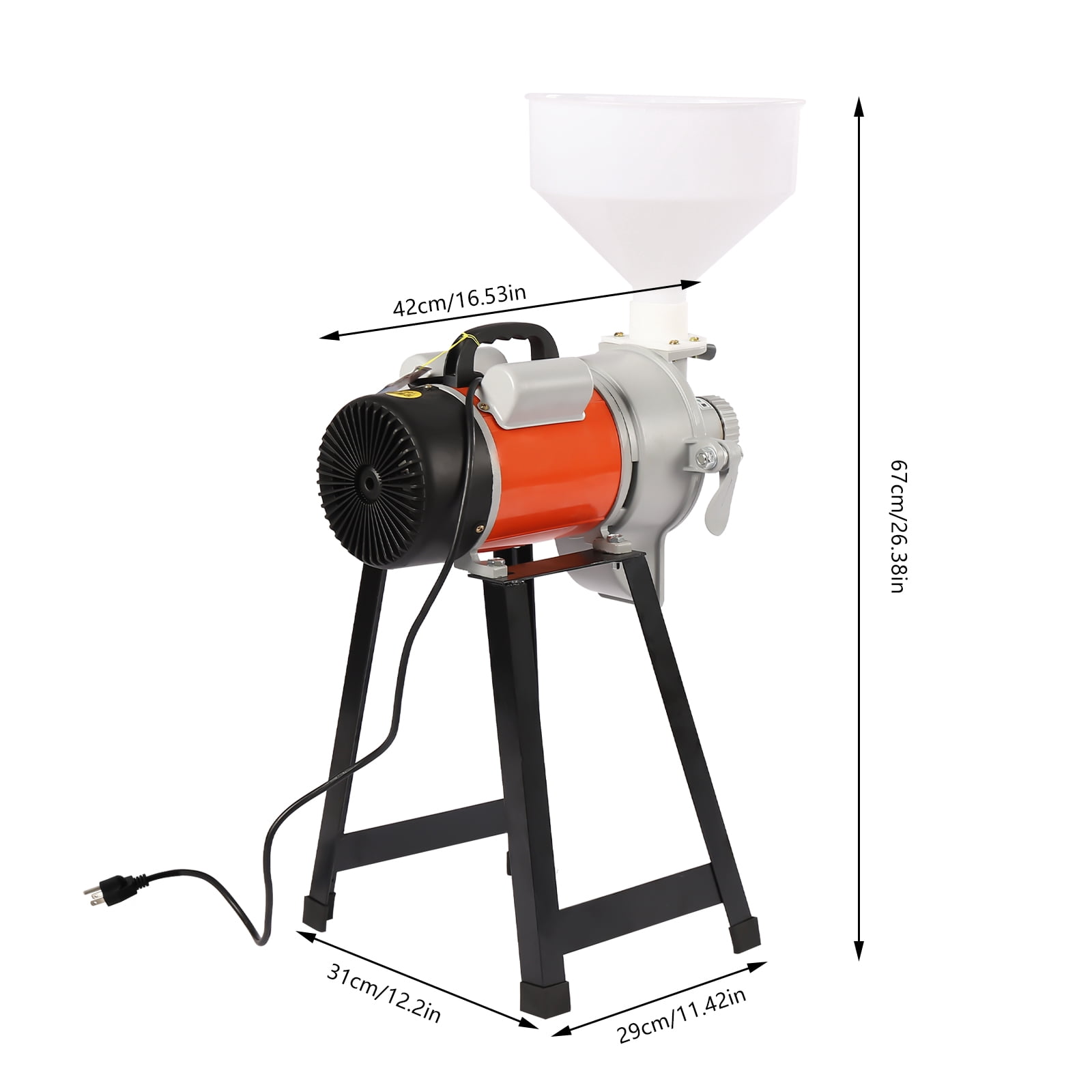 Electric Mill Grinder Rice Corn 2.2KW DIY Bean Wheat Feed/Flour Wet Cereal 110v