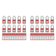 thumbnail image 2 of 20 Red Lockout Tagout Locks with 20 Lock Out Tag Out Tags, Keyed Different,Compliant Locks(Red,Keyed Different), 2 of 8