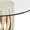 thumbnail image 6 of Michael Amini La Rachelle Round Dining Table with Glass Top - Chardonnay Gold, 6 of 9