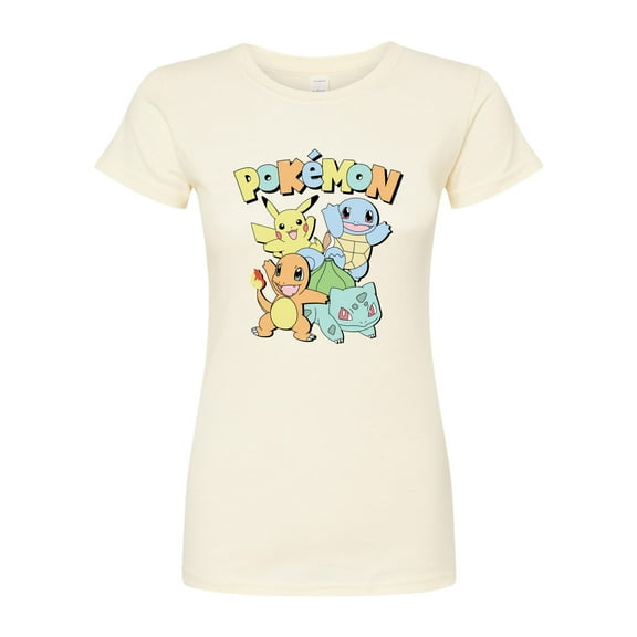 Pokémon - Kanto Starters - Juniors Fitted Graphic T-Shirt