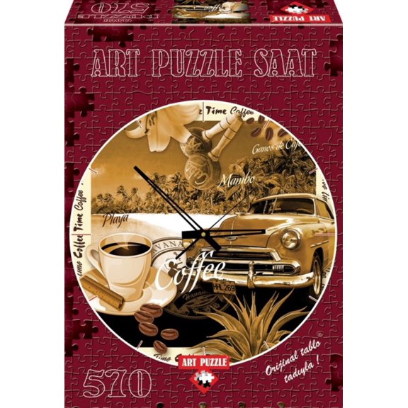 A Cup Of Coffee ? 570 Piece Clock Puzzle