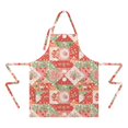 thumbnail image 2 of Pioneer Flower Floral Print Pattern Apron for Women and Men, Cotton Linen Waterproof with Pockets, Adjustable, 33x27 Inch for Kitchen, Gardening, BBQ, Salon, 2 of 6