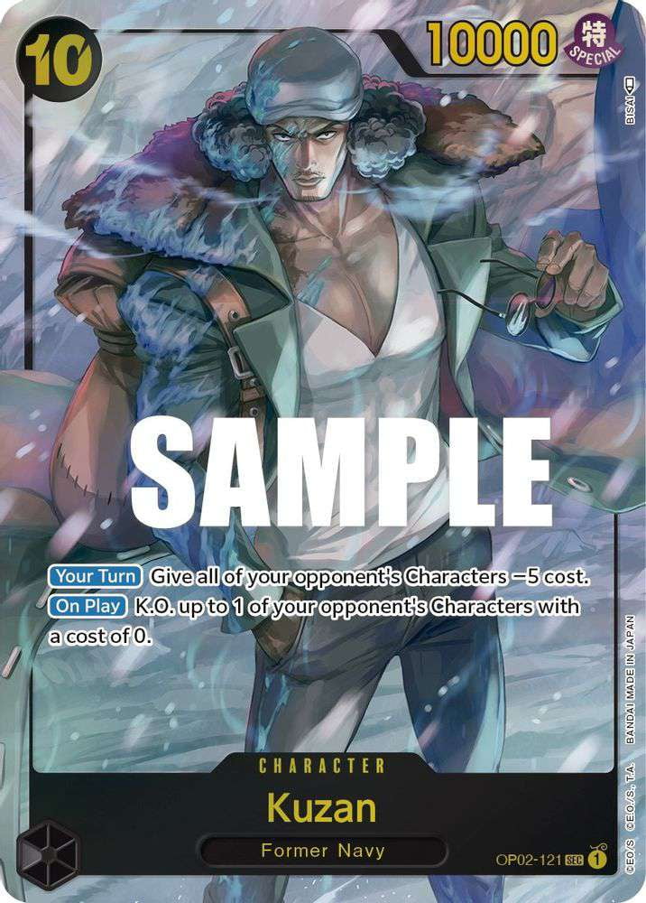 One Piece Kingdoms of Intrigue Sakazuki Graded Card (PSA Gem
