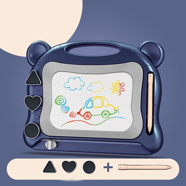 Kids Baby Funny Small Drawing Board Colorful Magnetic Graffiti Board Early Educational Toys Learning Toys - Blue