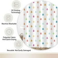 thumbnail image 4 of Retro Cute Colorful Raindrop Shower Curtain Set for Kids Boys Girls Teen, Abstract Polyester Waterproof Bathroom Accessories Home Decor with 12 Hooks, 72X72IN, 4 of 7
