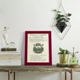 thumbnail image 4 of Printed Embellished Bookplate VII - Framed Print w/glass - Cherry Red, 4 of 5