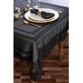 thumbnail image 5 of DII 52x90" Modern Polyester Fabric Nordic Lace Tablecloth in Black, 5 of 6