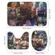 thumbnail image 3 of Juego de 4 cortinas de ducha de Harley Quinn con alfombrillas antideslizantes, tapa de inodoro y alfombrilla de baño, cortina de ducha impermeable con decoración de dibujos animados para baño con 12, 3 of 8