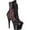Black/Red Flip Sequin/Black Synthetic, variant on ADORE-1020SQ, 7" Heel 2 3/4 Platform Lace-Up Sequins Ankle Boot