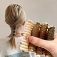 thumbnail image 3 of Coleteros elásticos para el cabello para mujer, bandas de goma para el cabello, paquete de lazos para el cabello, accesorios para el cabello de alambre para teléfono, diademas de moda, 3 of 4