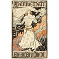 thumbnail image 3 of Grasset, Grasset 16x24 Black Modern Framed Museum Art Print Titled - Jeanne dArc-Sarah Bernhardt, 3 of 5