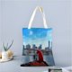 thumbnail image 2 of Clifford the Big Red Dog Bolso de tela con estampado de lienzo para mujer, bolsa de compras reutilizable y estética, con cremallera interior, regalo para mujer, 35 × 40 cm., 2 of 6