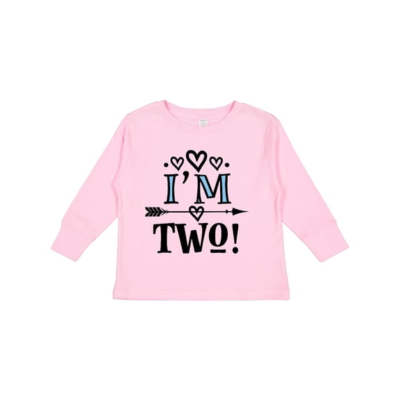 Inktastic 2nd Birthday 2 Year Old Arrow Boys or Girls Long Sleeve Toddler T-Shirt