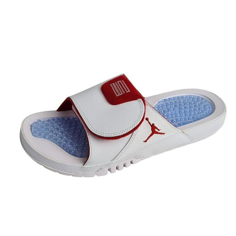 Jordan Hydro III Retro White/Red Men's Slide Shoes, Size: 13