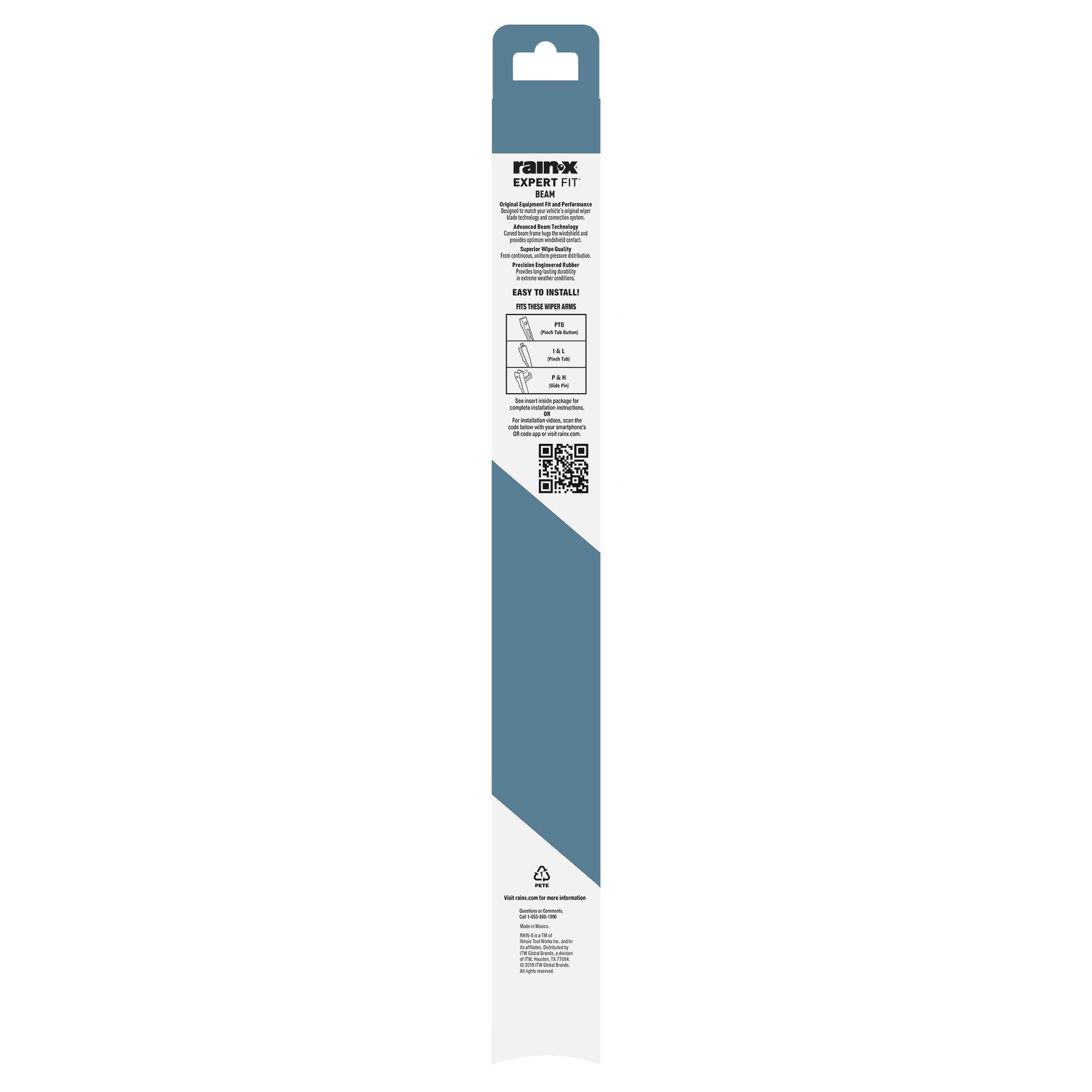 Rain-X Expert Fit Beam Windshield Wiper Blade, 19 " B19-2 - 840009