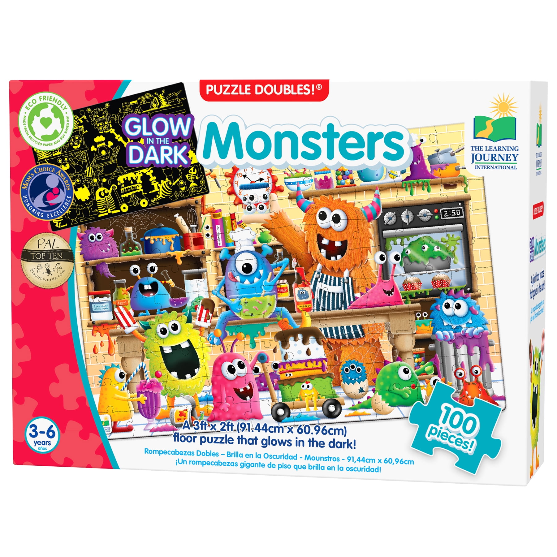 The Learning Journey Puzzle Doubles! - Glow in the Dark Monsters