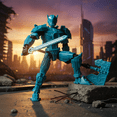 thumbnail image 6 of 2026 New Articulated Robot Action Figure with Interchangeable Weapons, Multi-Jointed Plastic Mecha Model for Desktop Decor, Collectible Display, and Photography，Gold, 6 of 6