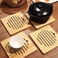 thumbnail image 6 of Tiitstoy 6.6" Bamboo Trivet, Hot Pad Trivet Wooden Heat Resistant Mat for Hot Dishes, Bowls, Plates, Pots and Pans, Tabletop Protection, 6 of 6
