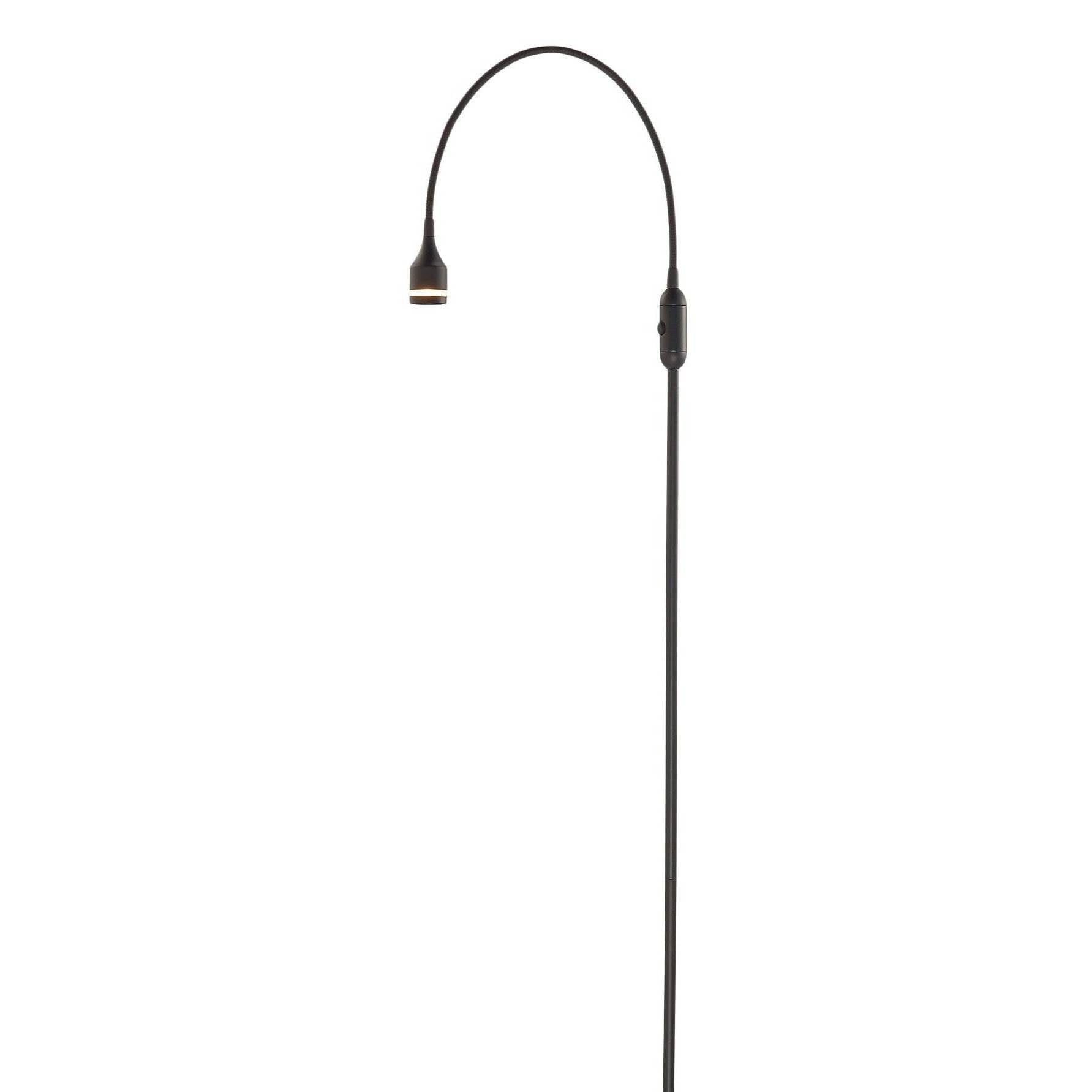 Adesso Home Office Reading Room Adjustable LED Prospect Floor Lamp Light, Black
