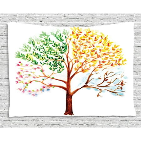 watercolor tapestry tree with