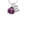 E, variant on Mini Hot Purple Ladybug - A - Crystal Initial Sophia Necklace, 18"+1"