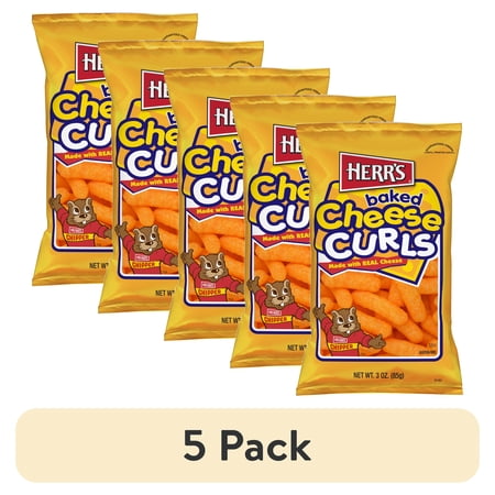 (5 pack) Herr's 3 oz Cheese Curls