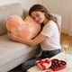 thumbnail image 5 of Decoraciones de San Valentín, adornos de San Valentín, regalos de San Valentín, funda de almohada de pelusa en forma de corazón, cojín decorativo suave, regalo de San Valentín, cojín acogedor para sof, 5 of 5