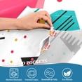 thumbnail image 3 of Yayeee Kitchen Curtains Tier Pair Light Filtering 27"x24" Rod Pocket Short Cafe Window Panel, Green Retro Triangles, 3 of 7