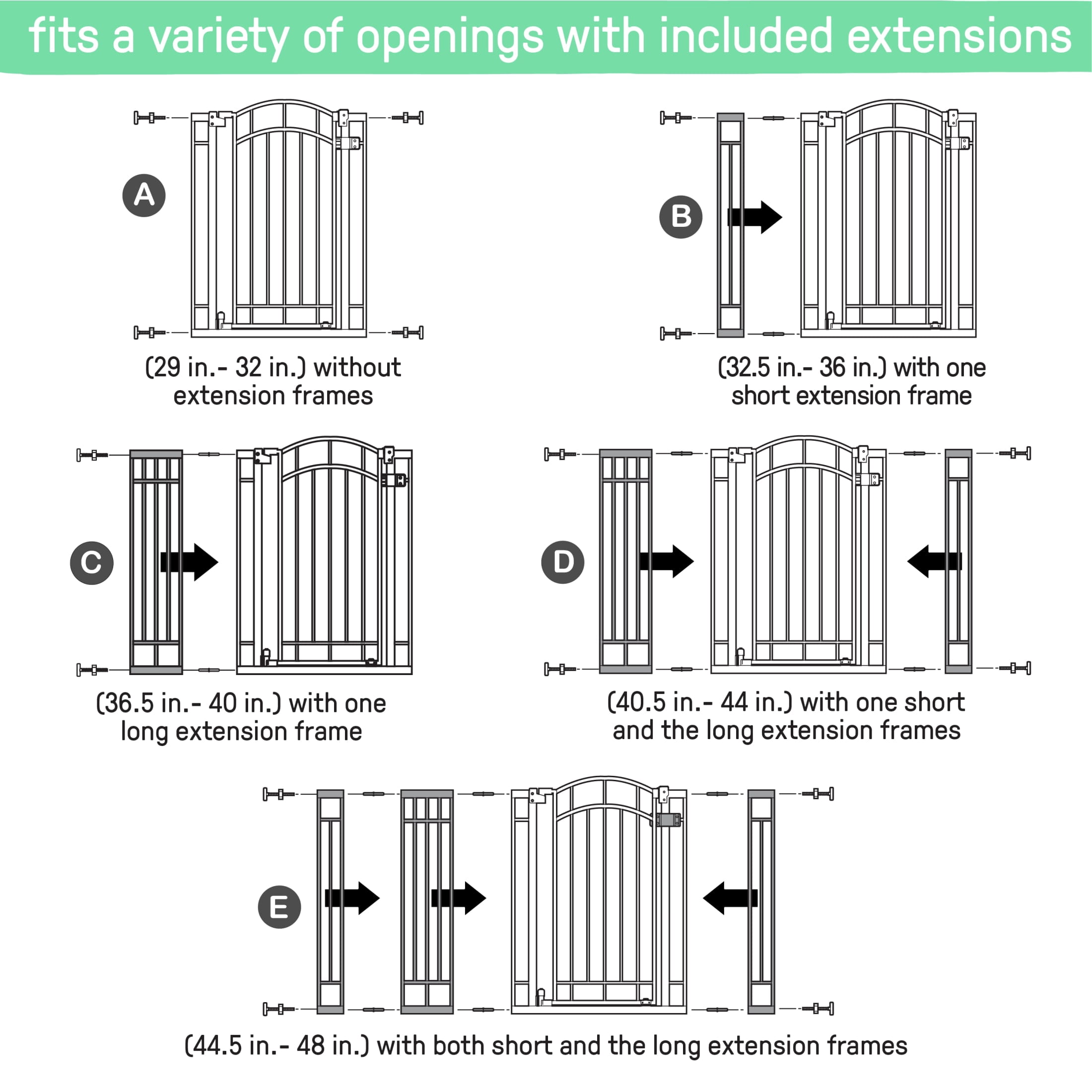 Ingenuity The Doorway 48W Series Pet and Baby Gate - White