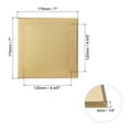 thumbnail image 2 of Panel de acceso autoadhesivo de 5x5 pulgadas (120x120mm), puertas de acceso de plomería de ABS, cubierta fácil para agujeros en la pared, tono dorado, 2 of 6