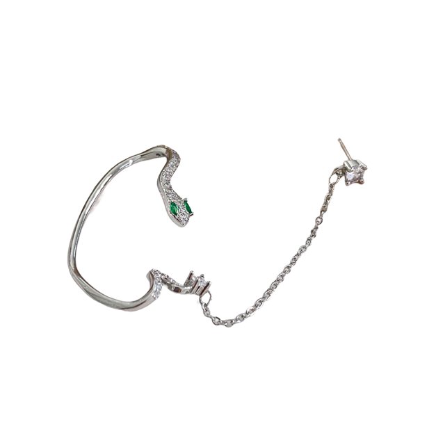 Guardurnaity Clip para los huesos del oído en forma de serpiente, clásico, encantador, para la oreja, exquisita, hermosa joyería para mujer, Clip Ropa, zapatos y accesorios Miscelánea