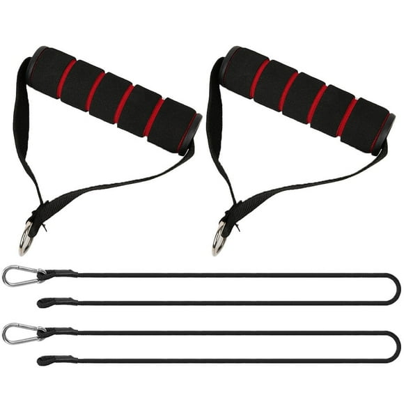 Tricep Rope Exercise Handles Bicep Puller Set Durable Workout Belt Fitness Drawstring Eva