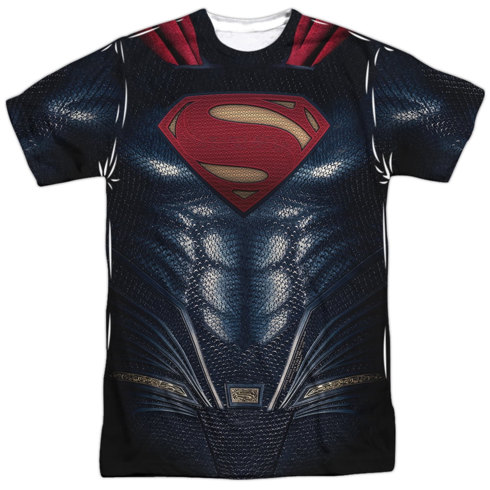 Justice League Movie - Superman Uniform - Short Sleeve Shirt - XX-Large ...