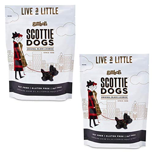 Gimbal's Scottie Dogs All Natural Black Licorice Real Licorice Root
