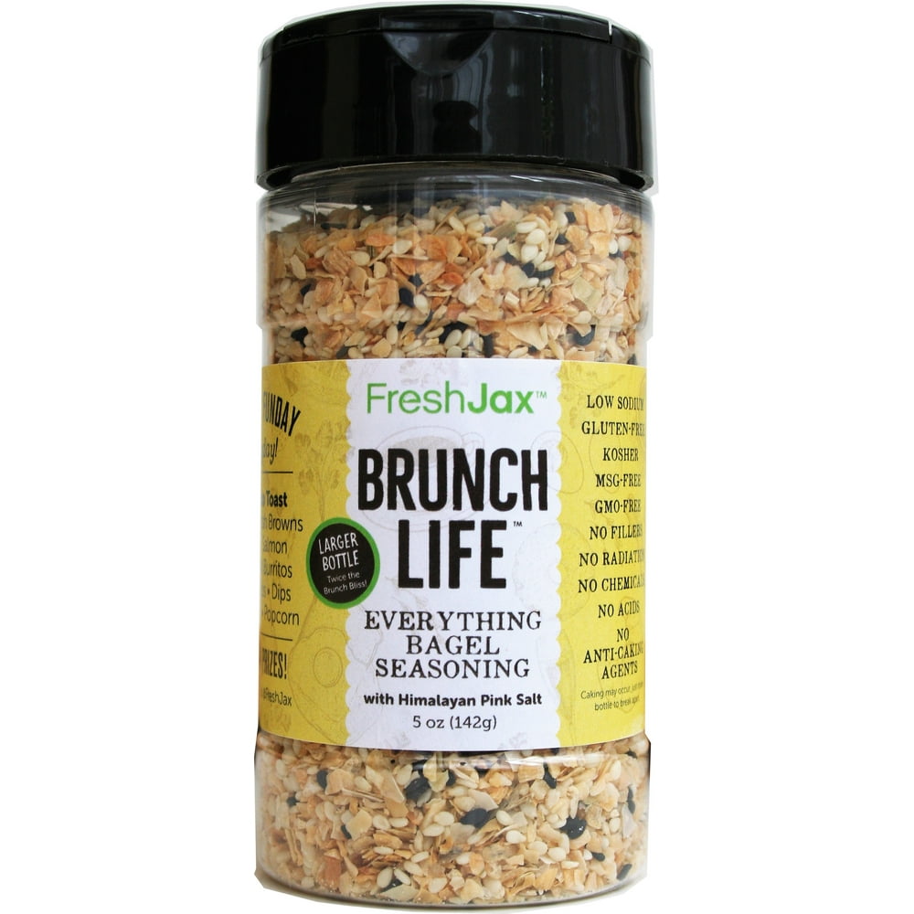 Brunch Life Everything Bagel Seasoning by FreshJax Large Bottle