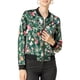 thumbnail image 2 of CHAQUETA BOMBER PARA MUJER INSPIRE CHIC, AJUSTADA, LIGERA, CON CREMALLERA, TALLA XS, VERDE OSCURO, 2 of 7