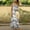 Gray, variant on SDJMa Women's Short Sleeve Pleated Loose Swing Casual Dress Fashion Women Summer Casual Print V-Neck Camis Sleeveless Vest Long Dress