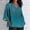 #204-Mint Green, variant on Ounisa Womens 3/4 Sleeve Tops Cotton Linen Plus Size Shirts V Neck Casual Loose Fit Blouses Boho Fashion Spring/Summer Casual Vacation Top