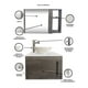 thumbnail image 2 of Combo de Gabinete para Baño con Ovalin Y Monomando + Botiquin con Espejo, 2 of 5