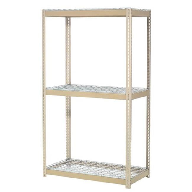 Nexel Industries WR6368T 3 Tier Wide Span Storage Rack, Tan 72 x 36 x