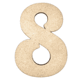 thumbnail image 1 of 22" Tall MDF Number 8 | 1/4" Thick | Krafty Supply Letters | Beltorian, 1 of 1
