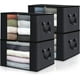 thumbnail image 1 of Paquete de 3 bolsas de almacenamiento de ropa 90L, bolsa de almacenamiento grande debajo de la cama, organizadores plegables para chaquetas móviles con asa reforzada, para edredones, ropa, mantas, al TUNC Sencillez, 1 of 5