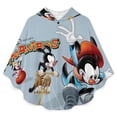thumbnail image 2 of Animaniacs Kids Flannel Wearable Blanket, Warm Shawl Blanket Comfy Poncho Soft Cozy Throw Blanket Hoodie for Boys Girls Birthday Gifts, 2 of 7