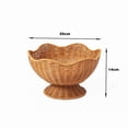 thumbnail image 3 of HuiXinOu Woven Rattan Bowl with Scalloped Edges Easter Egg Blue Decorative Storage Basket for Home Tabletop Kitchen Easter Egg Storage and Holiday Decor, 3 of 5