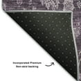 thumbnail image 3 of Addison Rugs Mayfield Washable Transitional Floral Plum Rectangle Rug, 8' x 10', 3 of 6