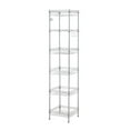 UBesGoo 6Shelf Wire Shelving Unit, Adjustable Steel Storage Rack
