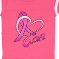 thumbnail image 4 of Inktastic Cure- Breast Cancer Awareness pink ribbon Boys or Girls Baby Bodysuit, 4 of 5
